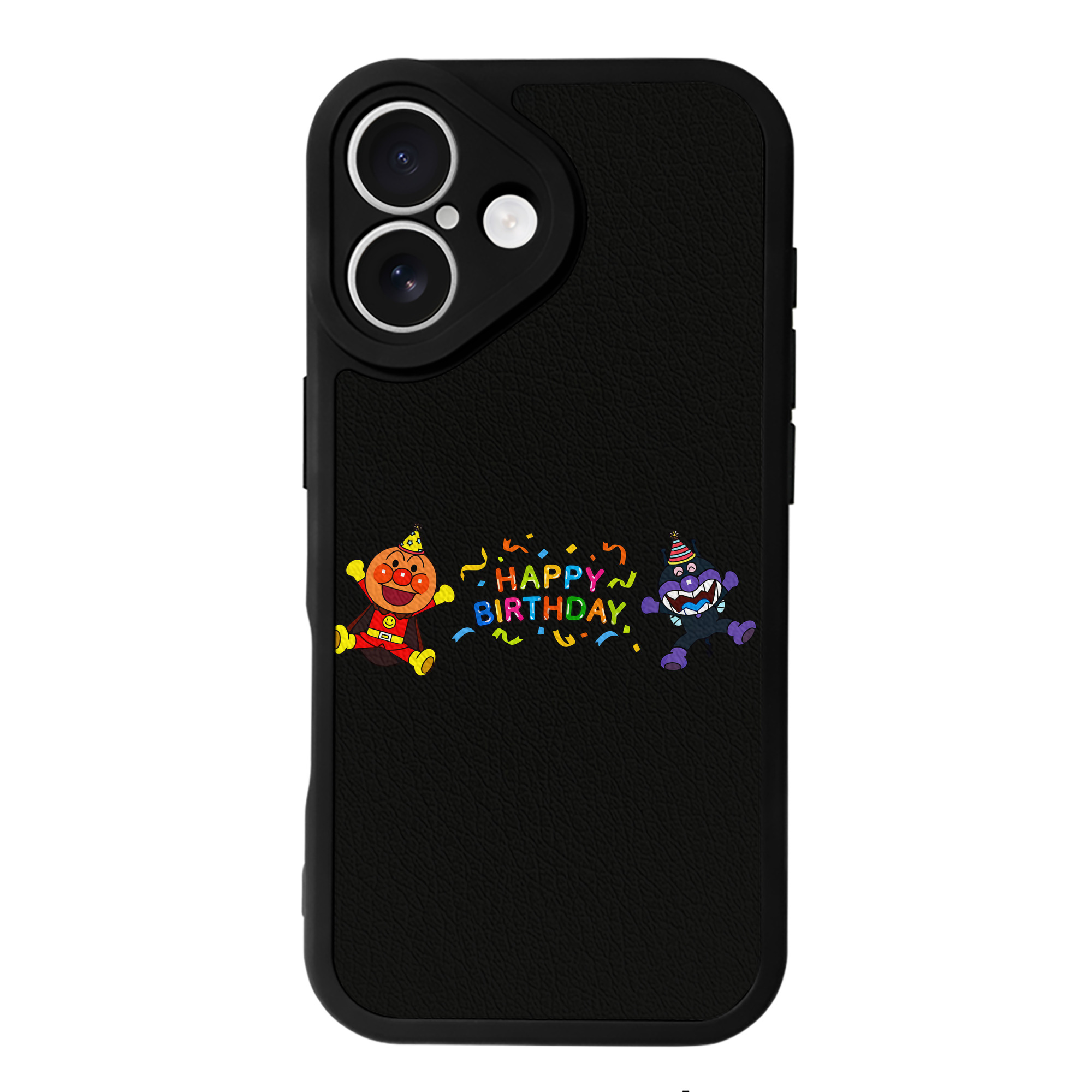（画像用） アンパンマン Anpanman 【iPhone 16シリーズ対応】シリコンスマホケース（レザー調） 材質：シリコン